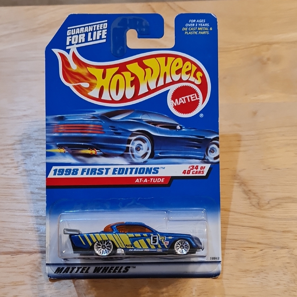 Mattel Hot Wheels 1998 First Edition AT-A-TUDE #34 Of #40 Cars NIP